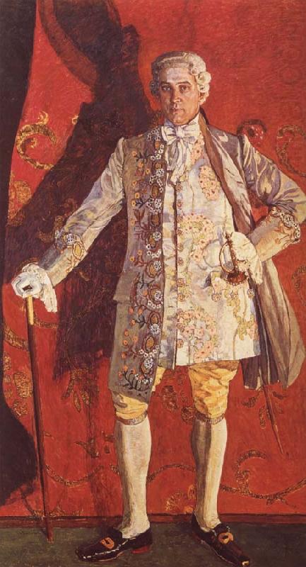 Portrait of Dmitry Smirnov as Grieux in Jules Massent-s Manon, Alexander Yakovlevich GOLOVIN